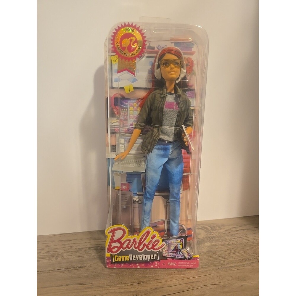 Barbie 2015 Game Developer Doll New in Original Package Discontinued Career Year